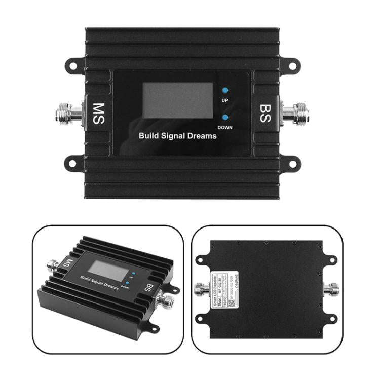 Dual-Band 900/1800MHz 4G LTE Cell Phone Signal Booster with Smart Life APP Remote Control(Black)