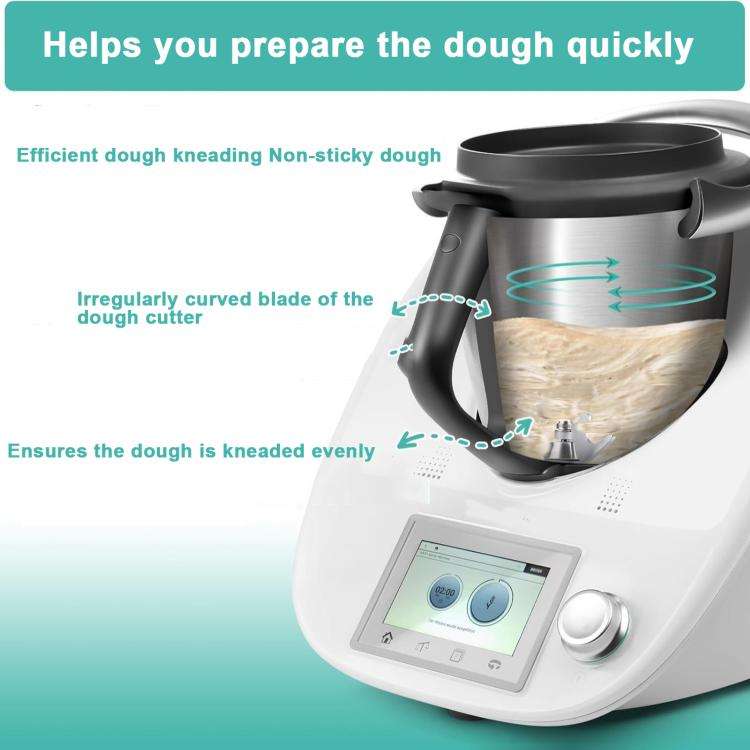 For Thermomix TM5/TM6 Stainless Steel Dough Mixer Knife Replacement Durable Baking & Cooking Acce...