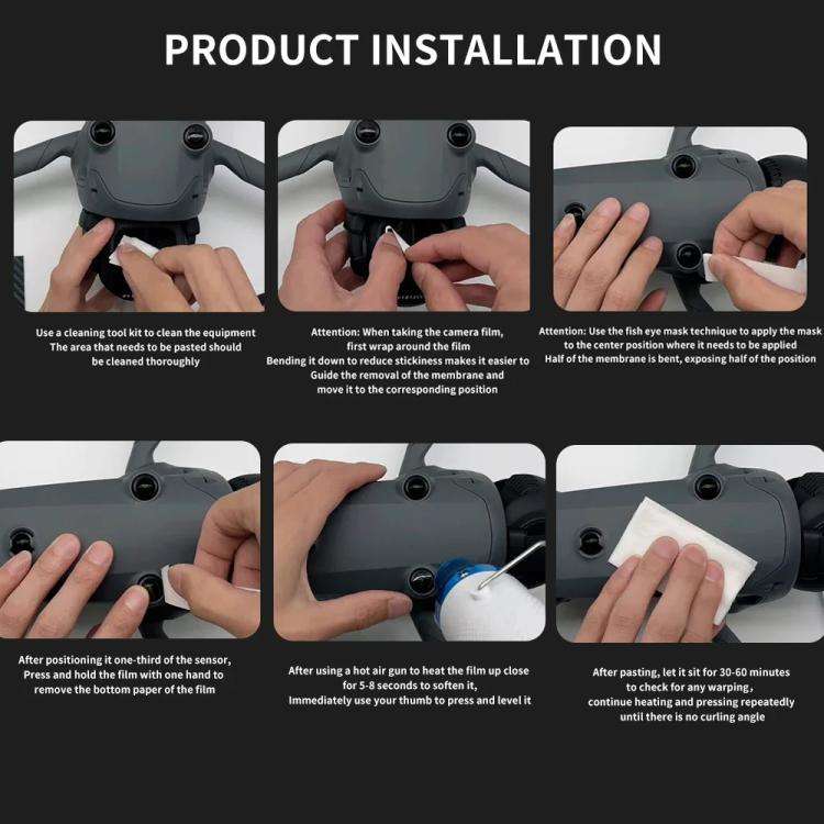 CQT Nano Coating Protective Film for DJI Mavic 4 Pro Lens & Sensor Screen Protector with Hot Air ...