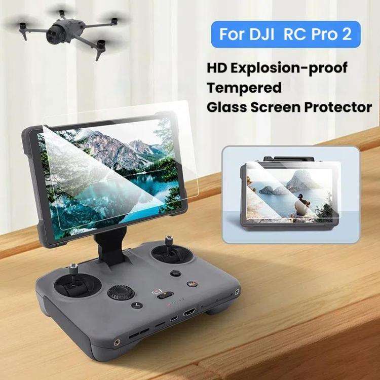 For DJI RC Pro 2 Remote Controller CQT Tempered Glass Screen Protector 2pcs /Pack