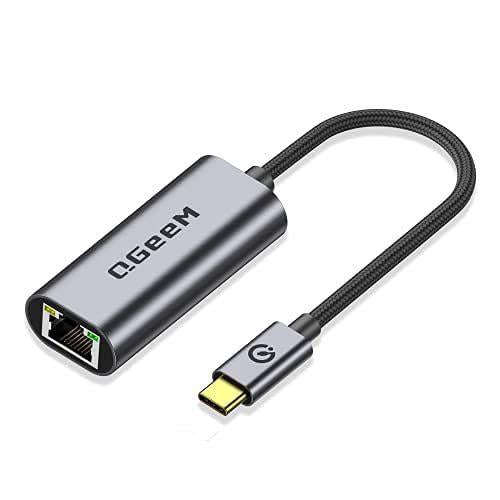 QGeeM  USB-C/Type-C To RJ45 LAN Converter Gigabit Ethernet Adapter for Laptop, PC, Smartphone, Pl...