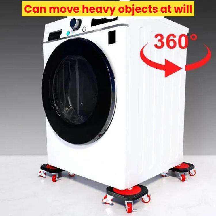 Heavy-Duty Moving Dolly with 360-degree Swivel Wheels & Brake System 3086 lbs Capacity for Furnit...