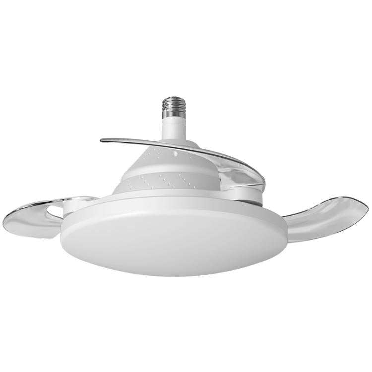 22.5-inch Invisible Blade Ceiling Fan Light with E27 Socket Dimmable LED, 3 Color Temperatures, 3...