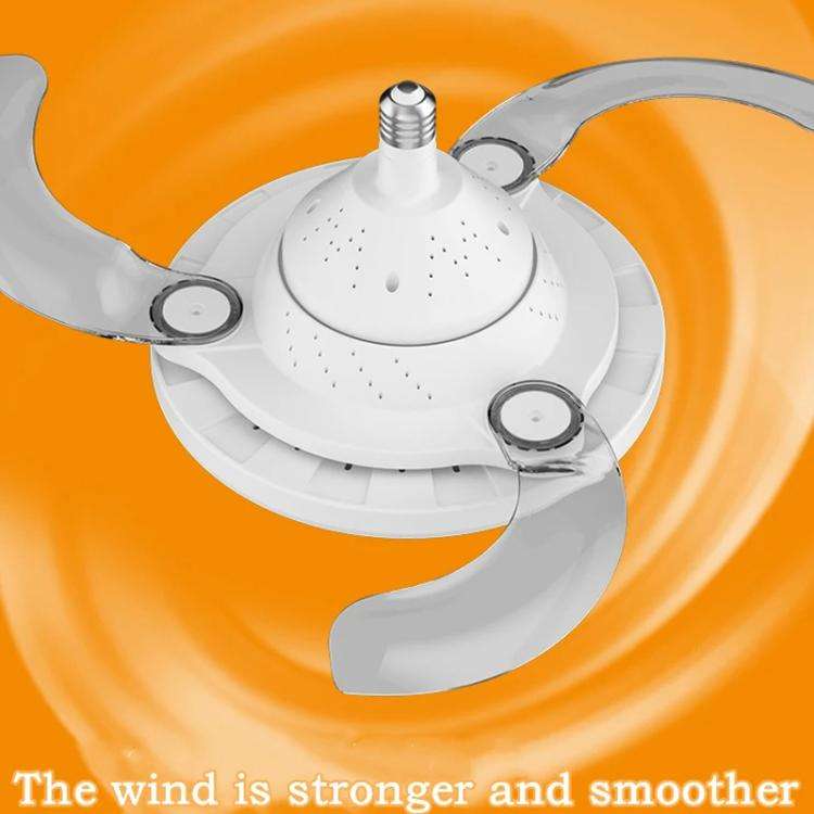22.5-inch Invisible Blade Ceiling Fan Light with E27 Socket Dimmable LED, 3 Color Temperatures, 3...