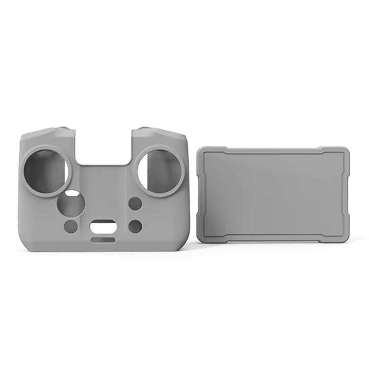 For DJI RC Pro 2 Remote Control Silicone Case Screen and Body Protective Cover(Gray)