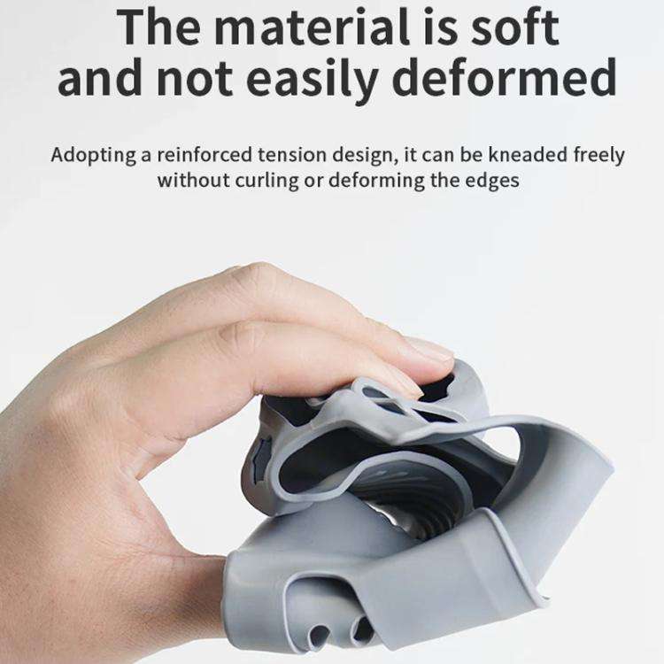 For DJI RC Pro 2 Remote Control Silicone Case Screen and Body Protective Cover(Gray)