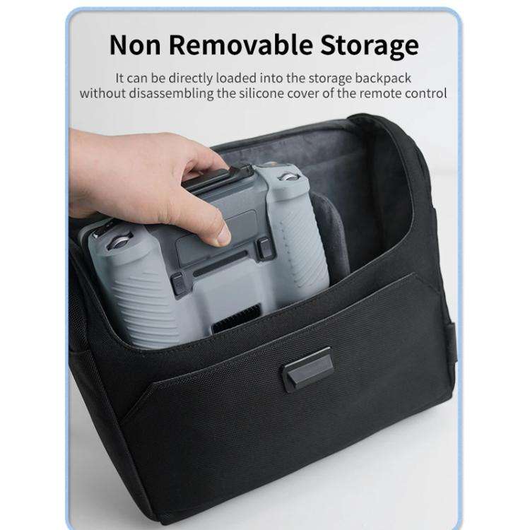 For DJI RC Pro 2 Remote Control Silicone Case Screen and Body Protective Cover(Black)