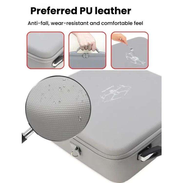 For DJI Mavic 4 Pro Fly More Combo / Creator Combo Carrying Case Durable PU Crossbody Shoulder Ba...