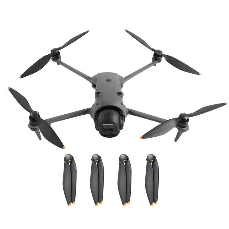 For DJI Mavic 4 Pro Drone RCSTQ Low-Noise Quick-Release Propellers Replacement Blades(Black Orange)