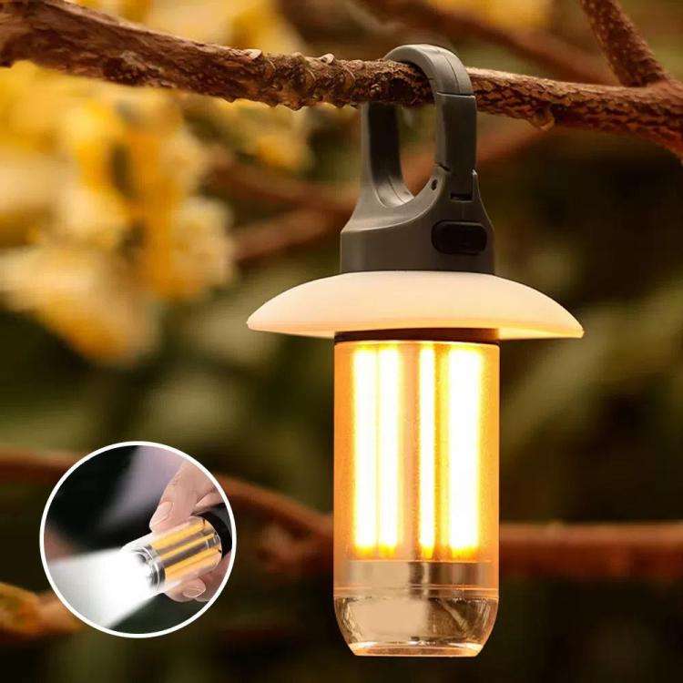 Rechargeable Dual Light Source Camping Lantern & Flashlight Warm/White Portable Outdoor Light, Sp...