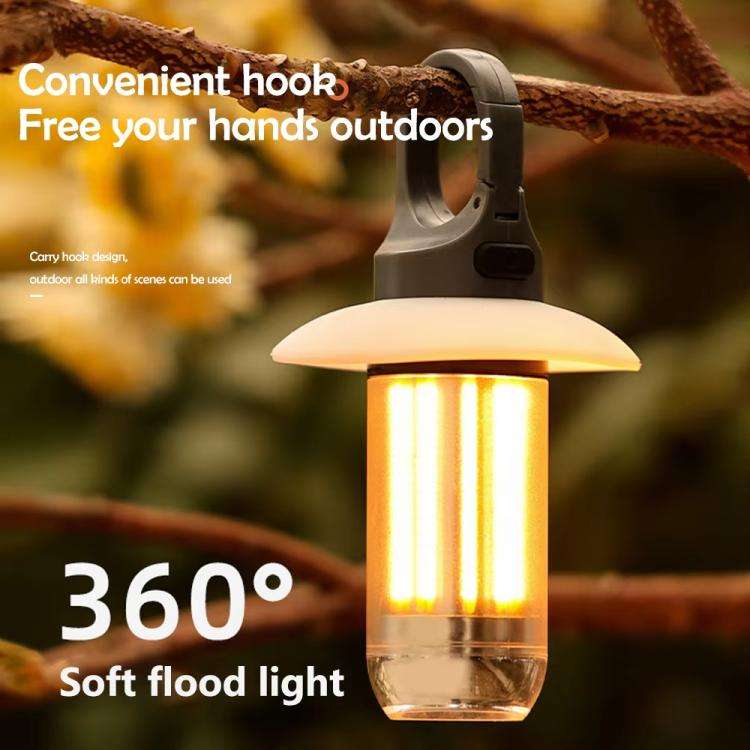 Rechargeable Dual Light Source Camping Lantern & Flashlight Warm/White Portable Outdoor Light, Sp...
