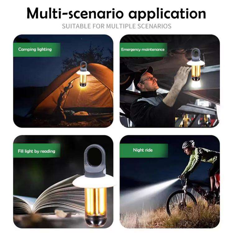 Rechargeable Dual Light Source Camping Lantern & Flashlight Warm/White Portable Outdoor Light, Sp...