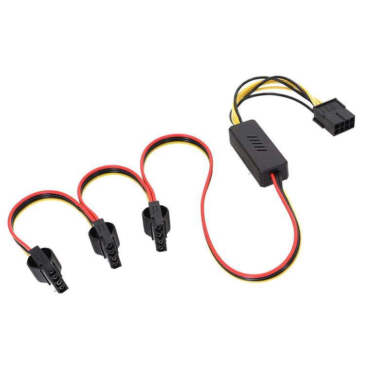 Graphics Card 8P To Big 4P 1 To 3 Graphics Card To Hard Disk Drive Cable Hard Disk Drive Power Cable