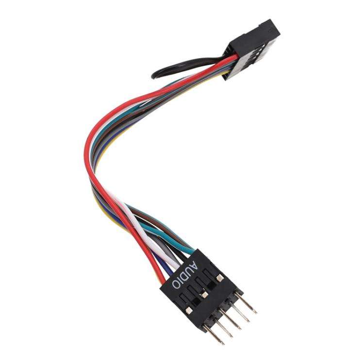 For Lenovo Motherboards In ATX Chassis Front 13 Holes To 9 Pin Cable, Length: 10cm