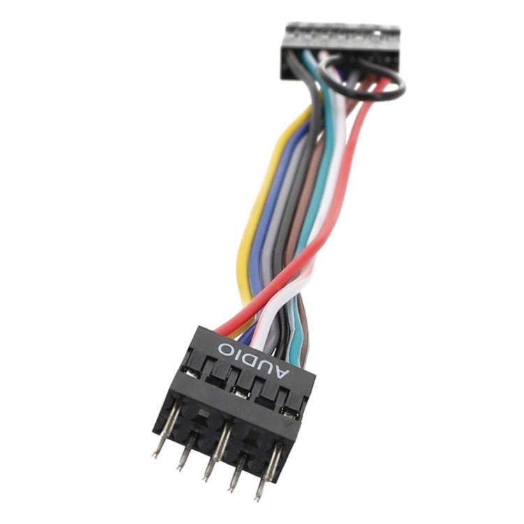 For Lenovo Motherboards In ATX Chassis Front 13 Holes To 9 Pin Cable, Length: 10cm