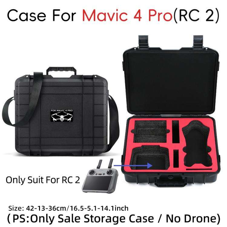 For DJI Mavic 4 Pro Fly More Combo RC 2 Explosion-Proof Box EVA Shockproof Storage Case With Shou...