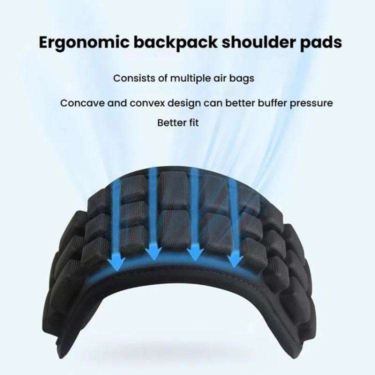 Anti-Gravity Backpack Shoulder Pads With TPU Air Cushion Technology To Reduce Shoulder Pain & Pre...