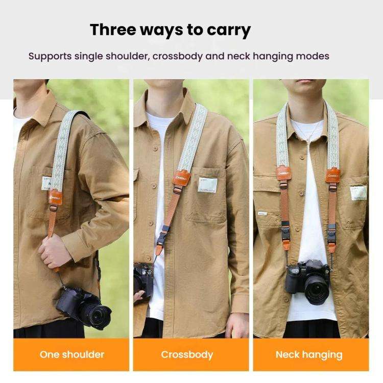 Cwatcun D193 Universal Camera Shoulder Strap Double Locking Portable Camera Accessories