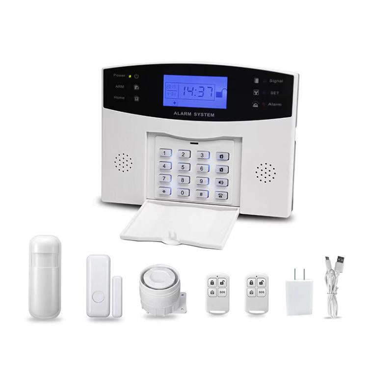 WiFi + 2G/GSM Smart Security Alarm System Kit Tuya-Compatible with 2.7-inch Display, PIR Motion S...