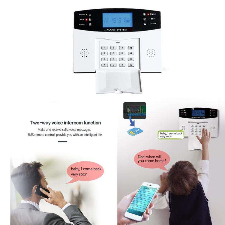 WiFi + 2G/GSM Smart Security Alarm System Kit Tuya-Compatible with 2.7-inch Display, PIR Motion S...