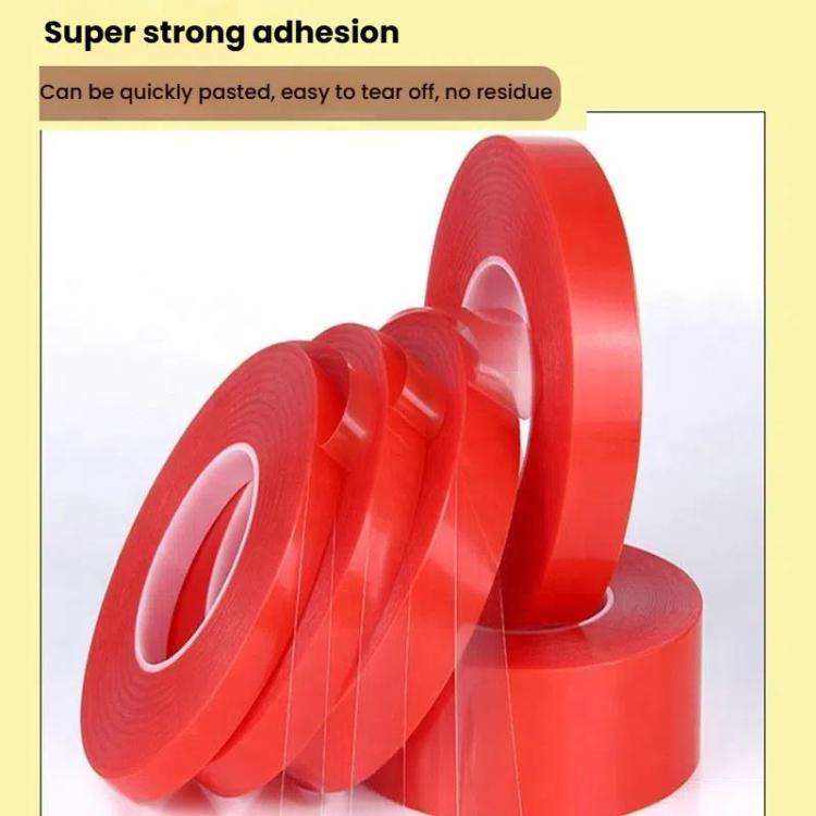 5rolls 0.2mm Thick Acrylic Polyester PET Double Sided Adhesive Tape, 10m/roll, Width: 10mm