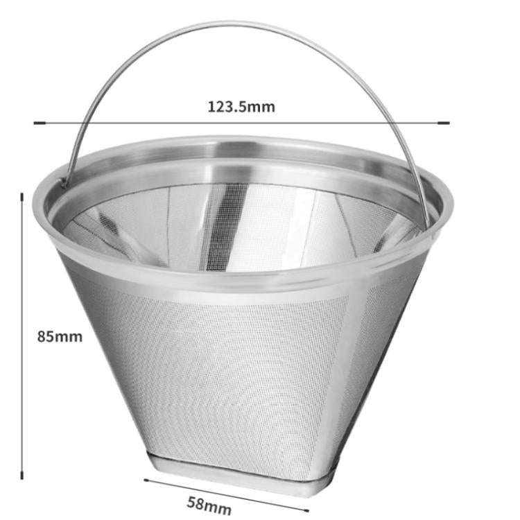 Replacement Filter Basket For Drip Coffee Makers Universal Ultra-Fine Mesh Coffee Powder Basket W...