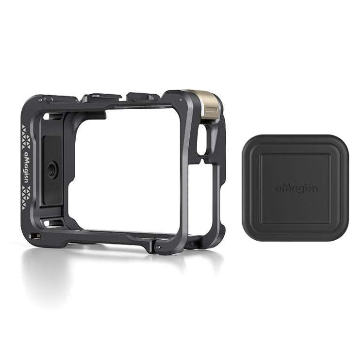 For Insta360 Ace Pro 2 / Ace Pro Camera AMagisn Quick Release Metal Cage Horizontal & Vertical Sh...