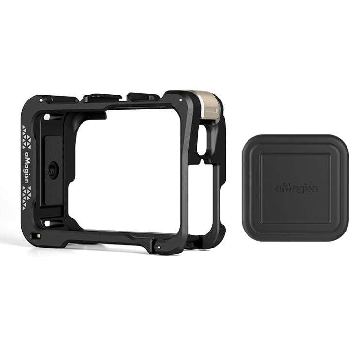 For Insta360 Ace Pro 2 / Ace Pro Camera AMagisn Quick Release Metal Cage Horizontal & Vertical Sh...