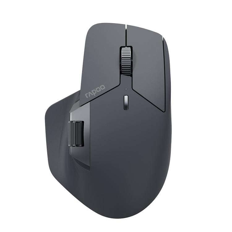 Rapoo Wireless Triple Mode Mice Ergonomic Desktop Laptop Business Office Mouse, Color: MT760 Black