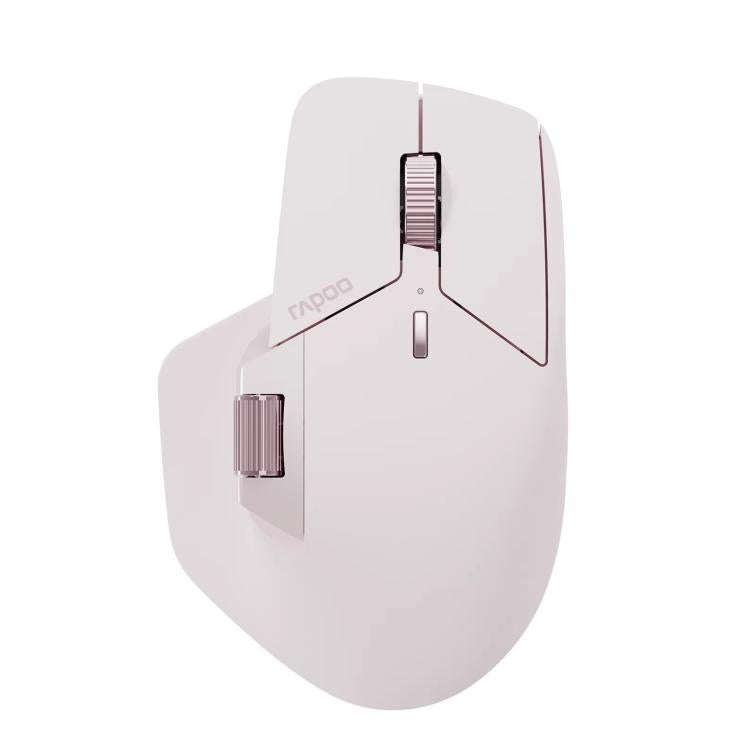Rapoo Wireless Triple Mode Mice Ergonomic Desktop Laptop Business Office Mouse, Color: MT760mini ...