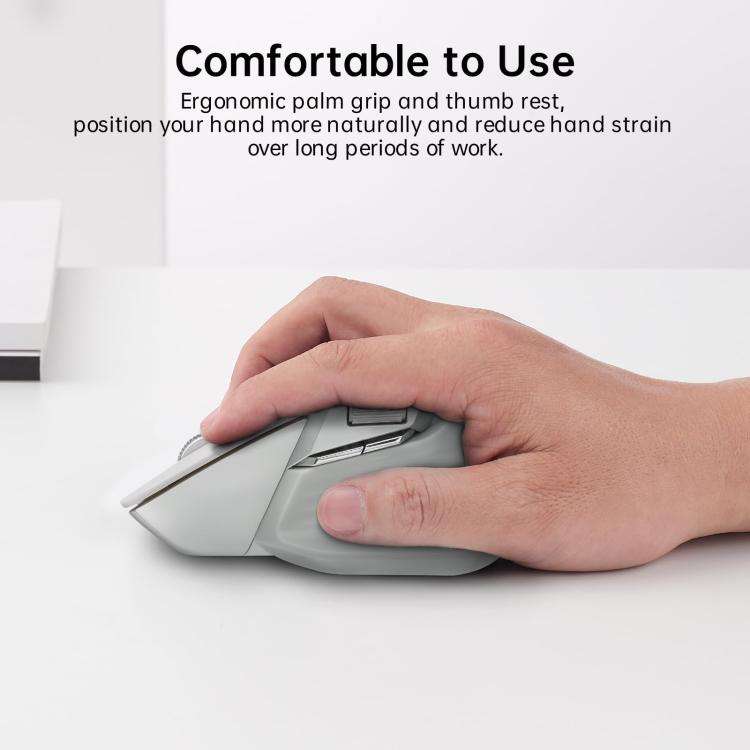 Rapoo Wireless Triple Mode Mice Ergonomic Desktop Laptop Business Office Mouse, Color: MT760 Pink