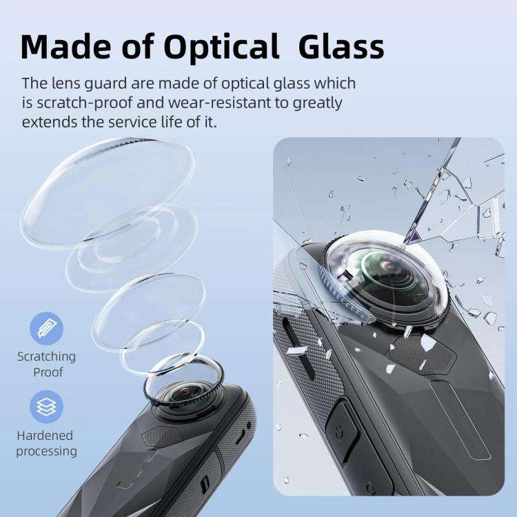 For Insta360 X5 Camera aMagisn Lens Guard Protector Detachable Anti-Scratch Glass Cover Standard ...