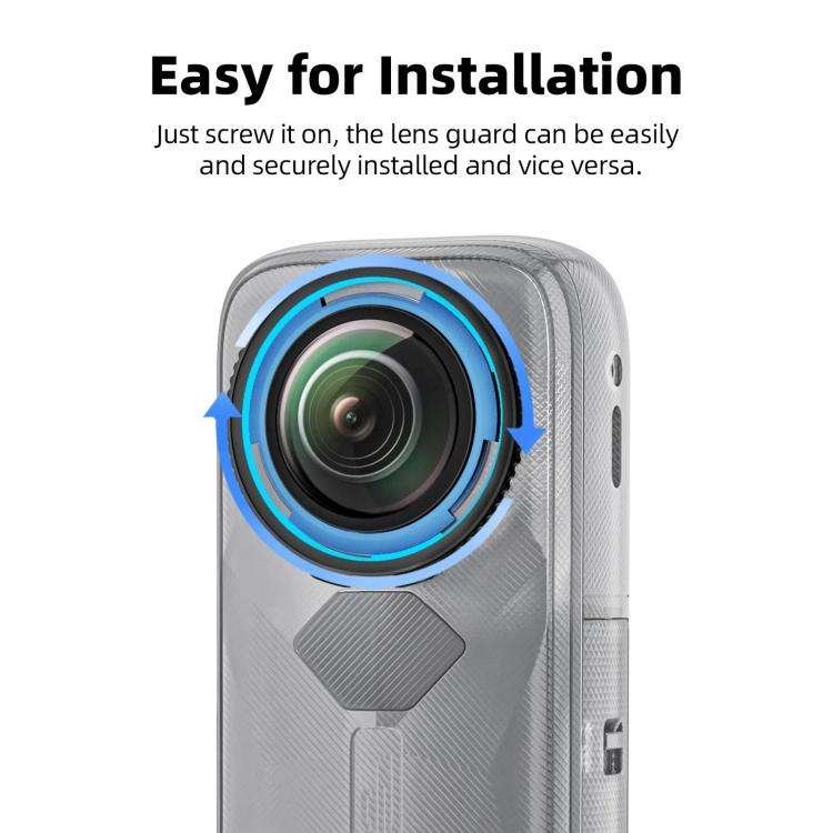 For Insta360 X5 Camera aMagisn Lens Guard Protector Detachable Anti-Scratch Glass Cover Standard ...