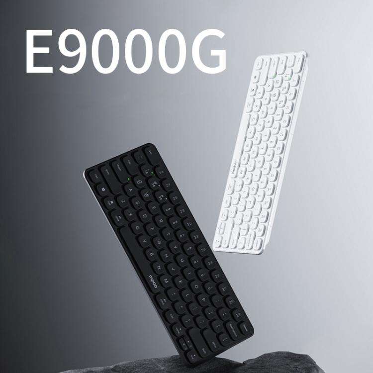 Rapoo E9000G Wireless Bluetooth Keyboard Computer Laptop Cell Phone Keyboard(White)