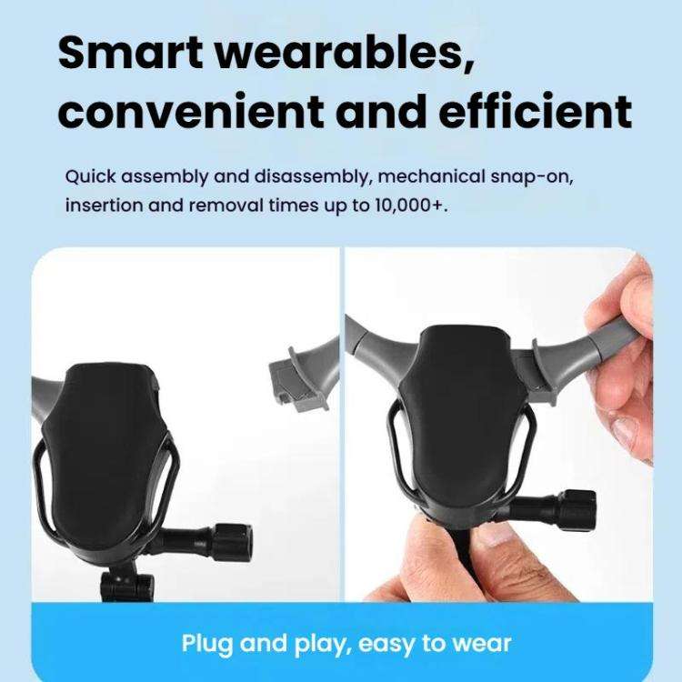 Adjustable Magnetic Neck Mount Phone Holder Quick-Release Chest Strap POV Mount For Sports & Vlog...