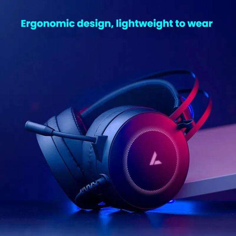 Rapoo VH160 Gaming Headset RGB PC Virtual 7.1 Channel Noise Reduction Headset With MIC(Black)