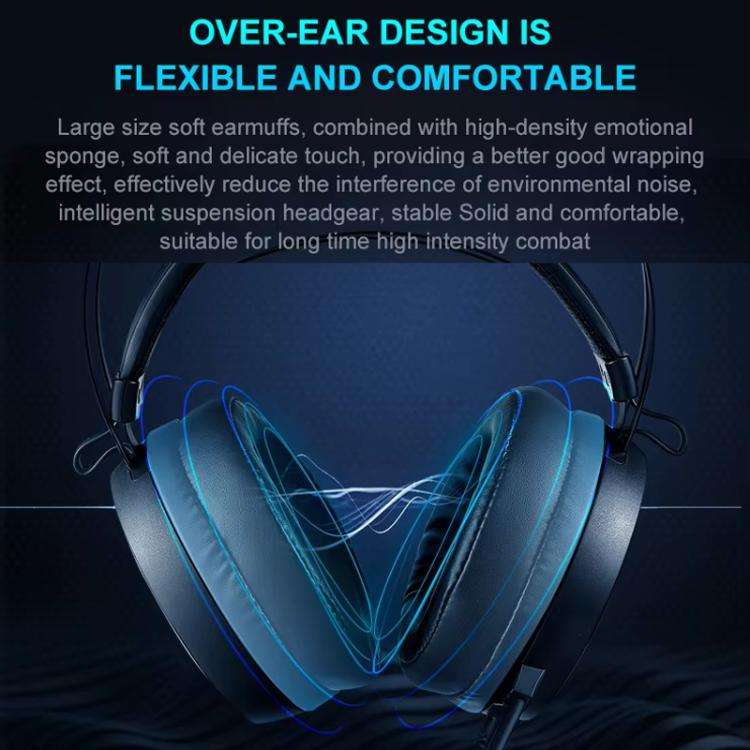 Rapoo VH160 Gaming Headset RGB PC Virtual 7.1 Channel Noise Reduction Headset With MIC(Black)