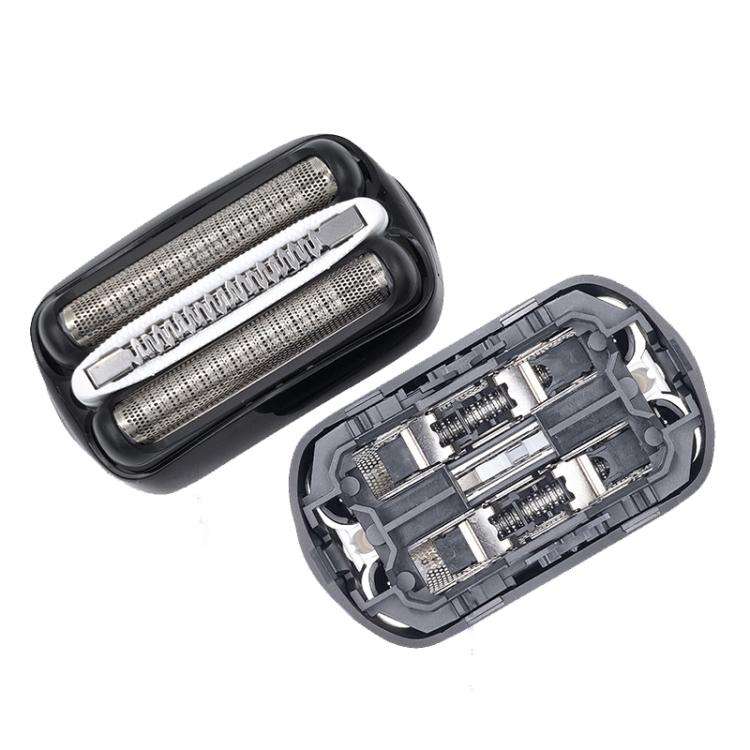 For Braun Series 3 Replacement Foil & Cutter 32B Precision Welded Stainless Steel Shaver Head(Black)