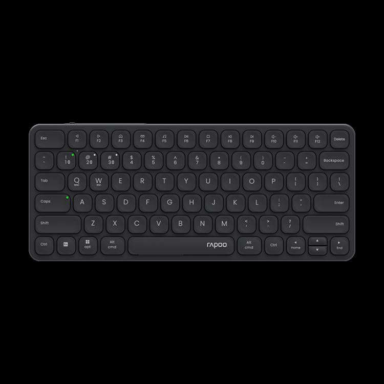 Rapoo E9050L Tri-mode Bluetooth Wireless Keyboard Silent Laptop Keyboard(Dark Gray)