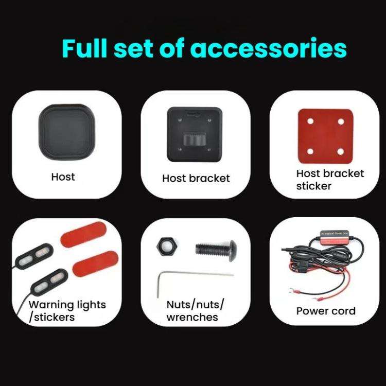 24GHz Motorcycle 30-Meter Blind Spot Radar Detection System Lane Change Assist  for Safe Riding