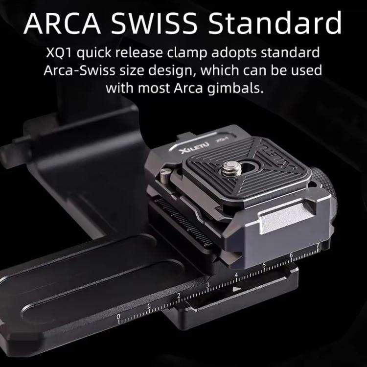 XILETU XQ-1A Arca Quick Release Adapter Gimbal Stabilizer Tripod Sports Quick Release Plate Stand