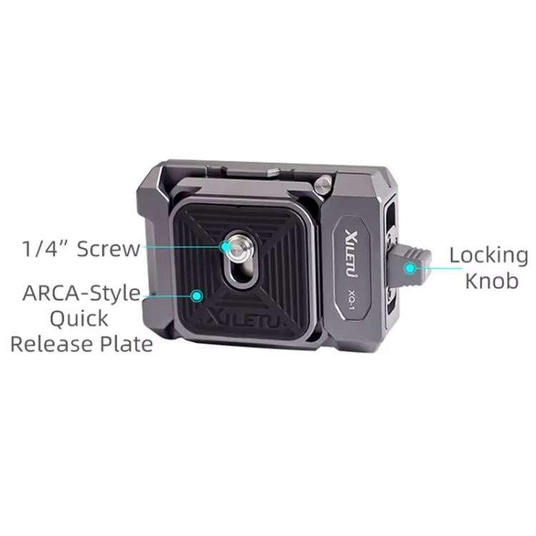 XILETU XQ-1A Arca Quick Release Adapter Gimbal Stabilizer Tripod Sports Quick Release Plate Stand