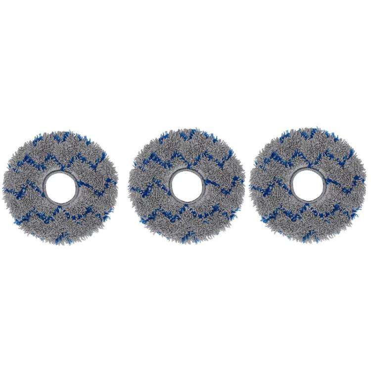 For ECOVACS Deebot T30 Pro / MAX Auto Sweeper Accessories, Spec: 3pcs Gray Wave Wipes