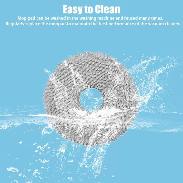 For ECOVACS Deebot T30 Pro / MAX Auto Sweeper Accessories, Spec: 3pcs Gray Wave Wipes