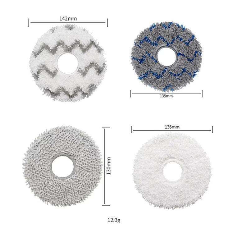 For ECOVACS Deebot T30 Pro / MAX Auto Sweeper Accessories, Spec: 3pcs Gray Wave Wipes