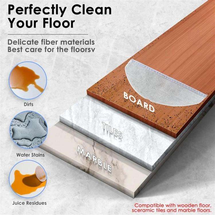 For Eufy L60 Sweeping Machine Accessories Mop(Light Gray)