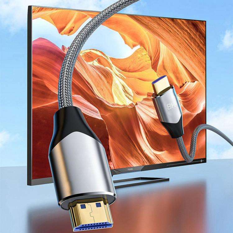 VegGieg W-H4 8K HDMI 2.1 Cable TV Set-Top Box Computer Connection Monitor Projector Video HD Cabl...
