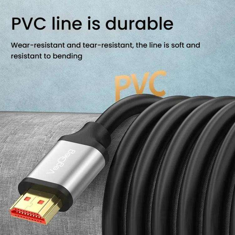 VegGieg V-H301 HDMI 2.0 HD Cable 4K 60Hz TV Set-Top Box Computer Monitor Projection Video Cable, ...