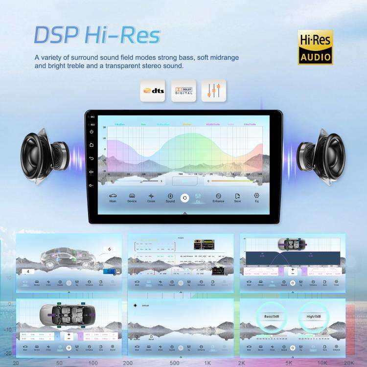 7 Inch 4+64G WiFi Version Dual Butt Universal Bluetooth Wireless Carplay Car Navigation Center Co...