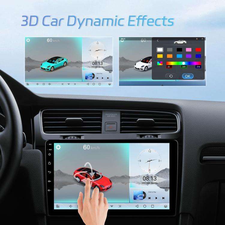 7 Inch 4+64G WiFi Version Dual Butt Universal Bluetooth Wireless Carplay Car Navigation Center Co...